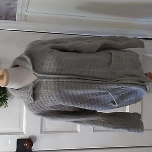 The Better Sweater Large thick gray sweater jacket